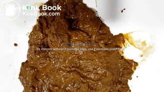 beautiful sexy naked blonde with a mask shitted peed