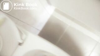 have a very sexy girl diarrhea in the airport toilet