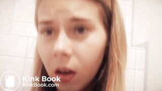 have a very sexy girl diarrhea in the airport toilet