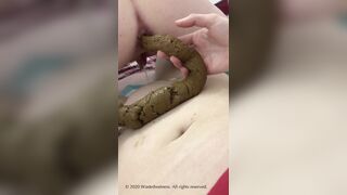Lesbian long turd