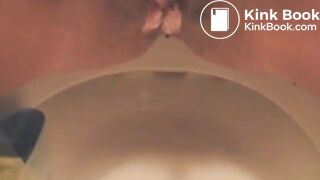 Three piles of soft poop