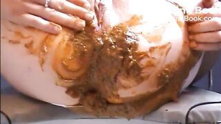 Milf shit and piss on pantyhose
