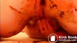 Fat girl shit masturbation