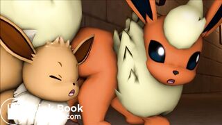 Eevee and Flareon