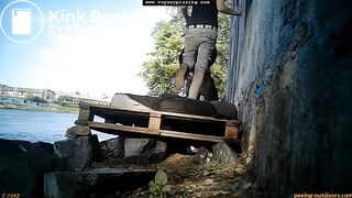 Girl Pooping At Festival