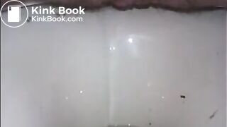 Hairy granny shitting closeup