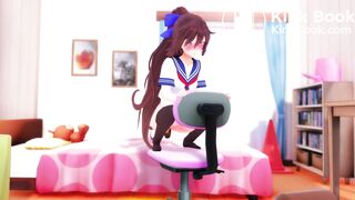 Results of Hikamo putting beer in her ass