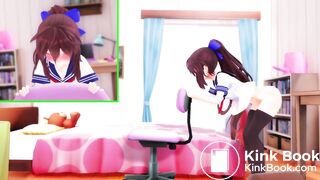 Results of Hikamo putting beer in her ass