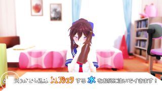 Results of Hikamo putting beer in her ass