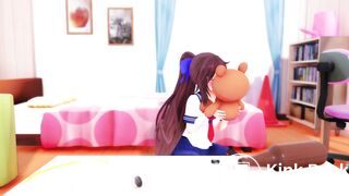 Results of Hikamo putting beer in her ass