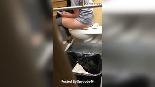 Girl poops in fitness center