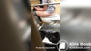 Girl poops in fitness center