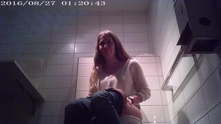 Sexy woman poops a big one