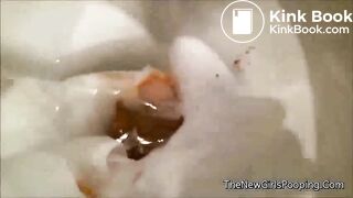 pretty and sexy Italian girl pooping - video 2