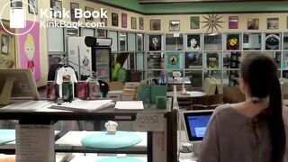 Girl has diarrhea at a coffee shop