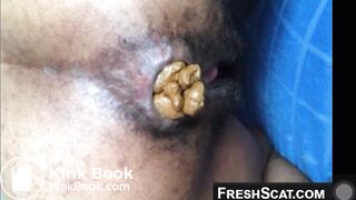 Ebony scat wet pussy