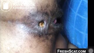 Ebony scat wet pussy