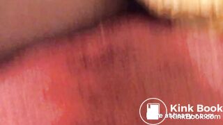 Ebony Close up Creamy pussy Scat & Piss