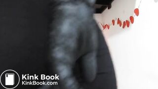 Giant Poo In Black Leggings