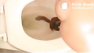 Amazing teen pisses and shits two time