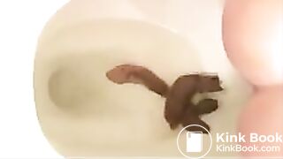 Amazing teen pisses and shits two time