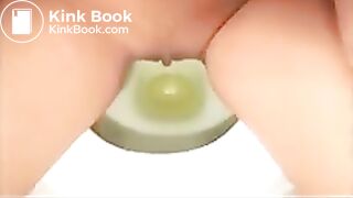 Amazing teen pisses and shits two time