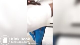 Girl friends panty poop