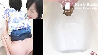 sexy asian toilet poop