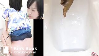 sexy asian toilet poop