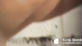 toilet shitting unusual cleaning 044 (slighty constipated girl)