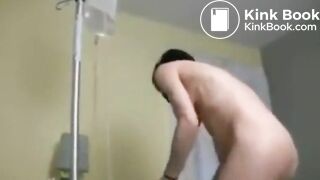 Enema and diaper