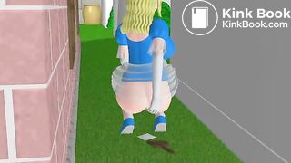 ANIME PRINCESS SHITS IN ALLEY