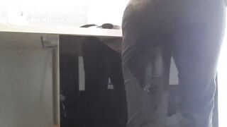 sexy girl with mask shitted and pissed