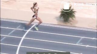 Cute runner has an accident