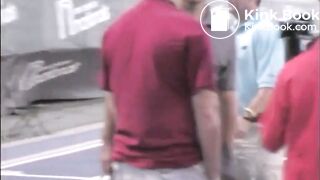 Cute runner has an accident