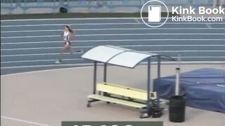 Cute runner has an accident