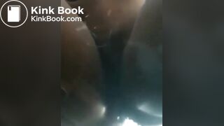 Naked Crazy Negro Lady Piss and Shits on Mans Car