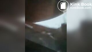 Naked Crazy Negro Lady Piss and Shits on Mans Car