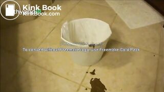 beautiful and sexy brunette has diarrhea