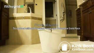 beautiful and sexy brunette has diarrhea