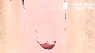 Girl holding suppository