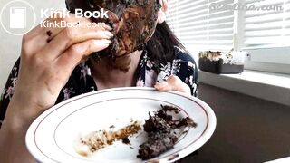 beautiful and sexy girl with a mask shits