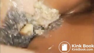 Beautiful Japanese lesbian puke fuck