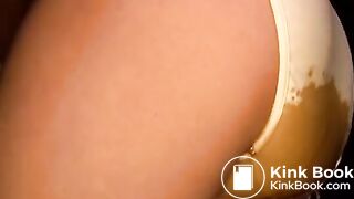 Asian Bikini Girl shits herself