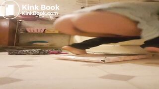 Defecating in a pizza box