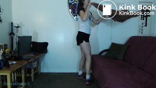 Pooping on gym shorts