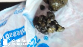 cute naked blonde pooping and peeing