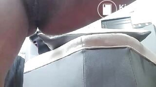 Latina celebrates xmas by putting shit in her pussy