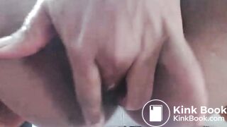 Latina celebrates xmas by putting shit in her pussy