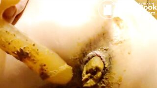 BBW dildos arse and shits